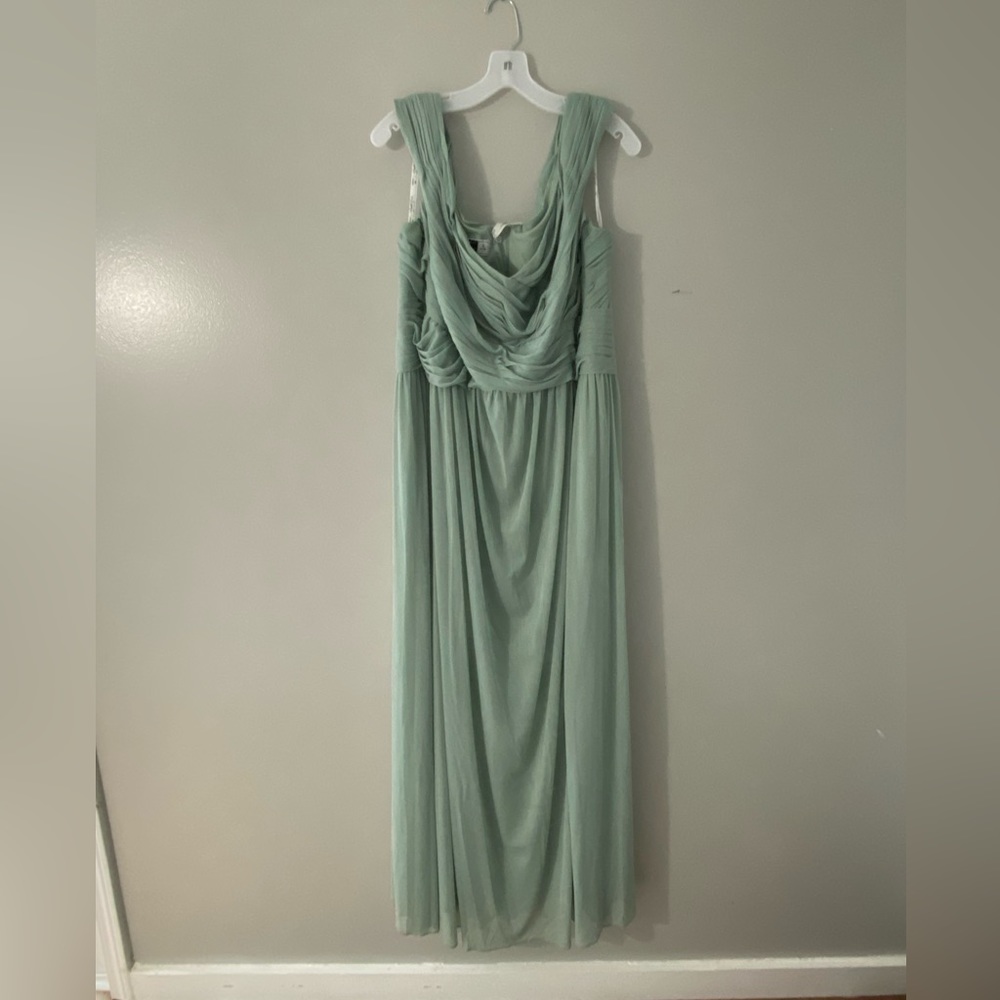 David’s bridal sage green size 24
